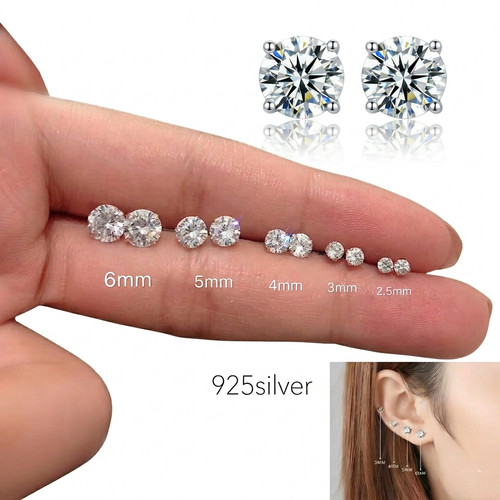Pair genuine 925 sterling - pair,