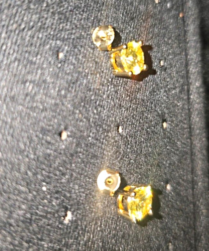 5mm lemon yellow moissanite - 6.5mm,