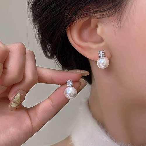 9mm freshwater pearl - pearl, sterling
