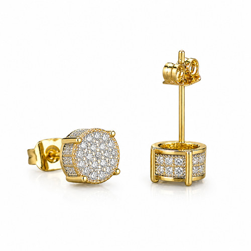 Iced out stud - iced,