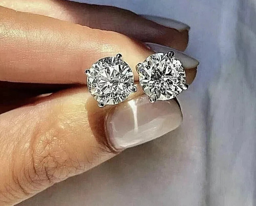 4ct round cut lab created - round,