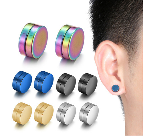 Men women stainless steel - steel, stud