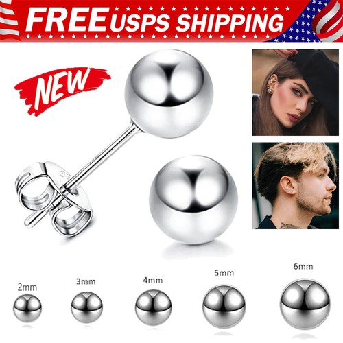 Stainless steel stud - steel, earrings
