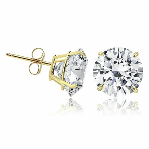 14k solid yellow - solid, round