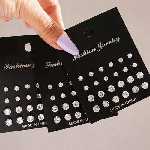 Set pairs silver - 12, cubic