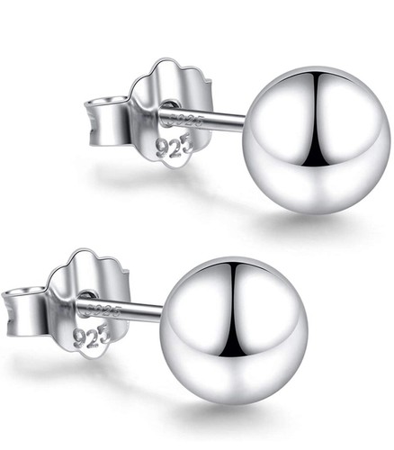 925 sterling silver 8mm - silver,