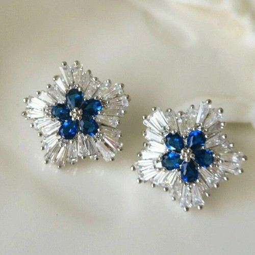 Elegant cubic zircon - cubic, silver