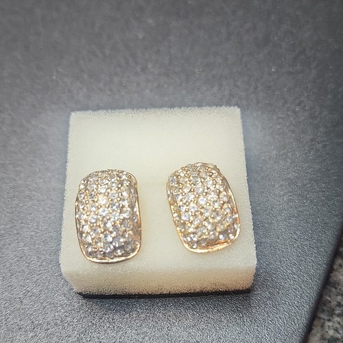Gold tone pavé simulated - gold,