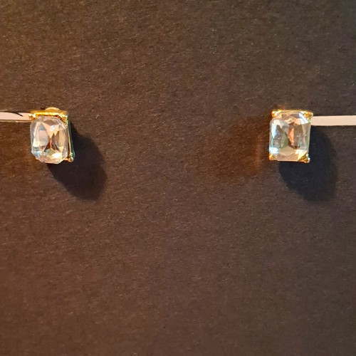Gold emerald cut - cut, crystal