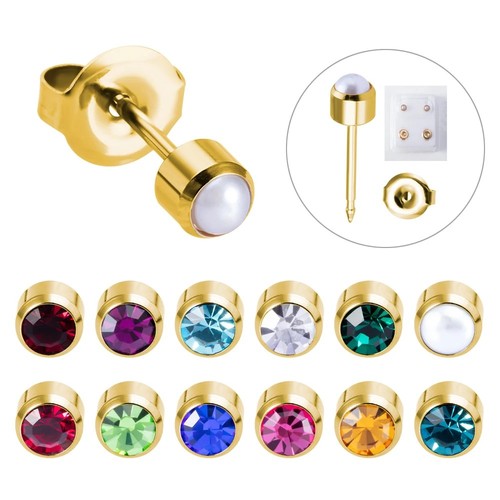 Gem earrings ear - earrings, studs