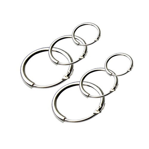 Hoops earrings pairs - earrings, 3