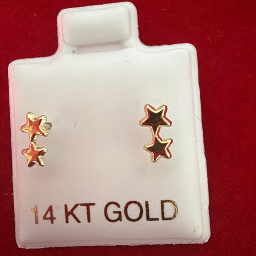 Double star shaped - , 14k