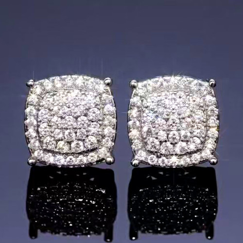 Square pavé cubic zirconia - square,