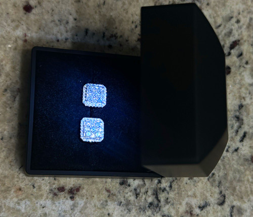 11mm square vvs moissanite - 11mm,