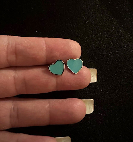 925 silver heart stud - 925,