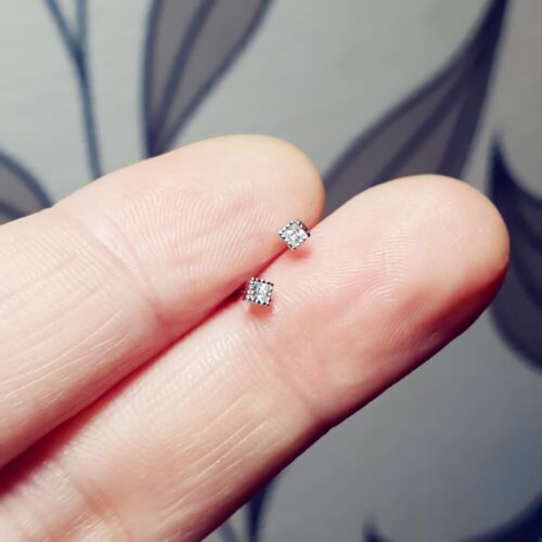 925 sterling silver tiny - 925, clear