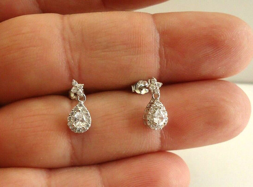 Teardrop dangling stud - dangling,