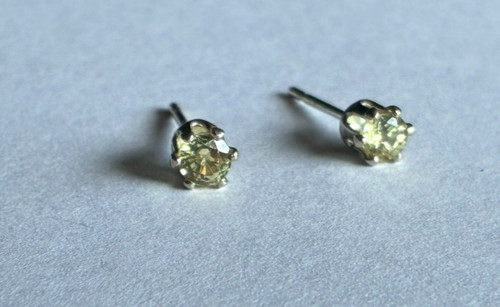 3mm yellow sapphire sterling