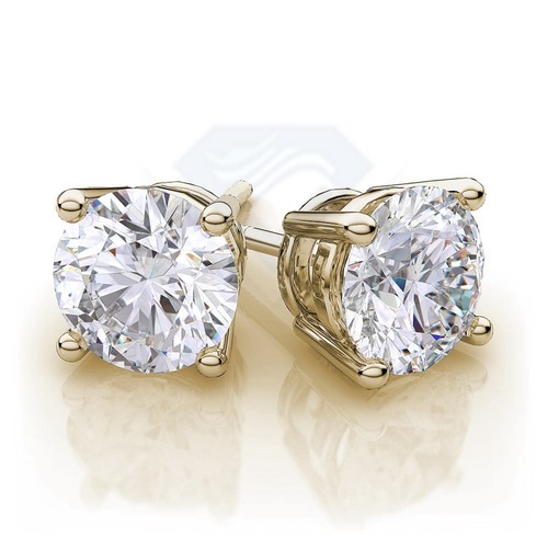 4ct stud earrings brilliant - 4ct,