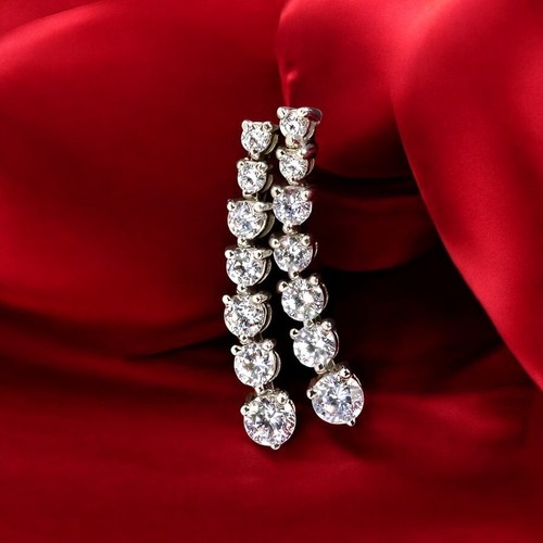 Women drop fancy earring 3ct - fancy,