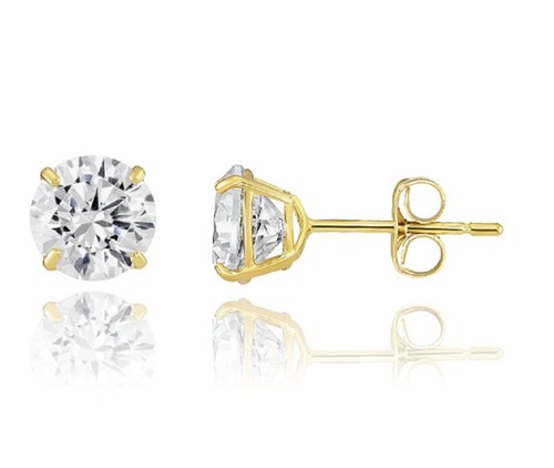 14k solid gold round - 14k,