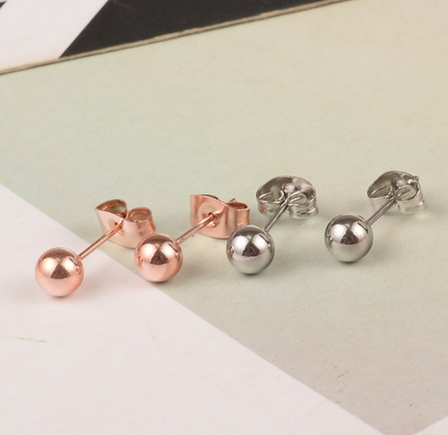 Round blast polish ball gold - ball,