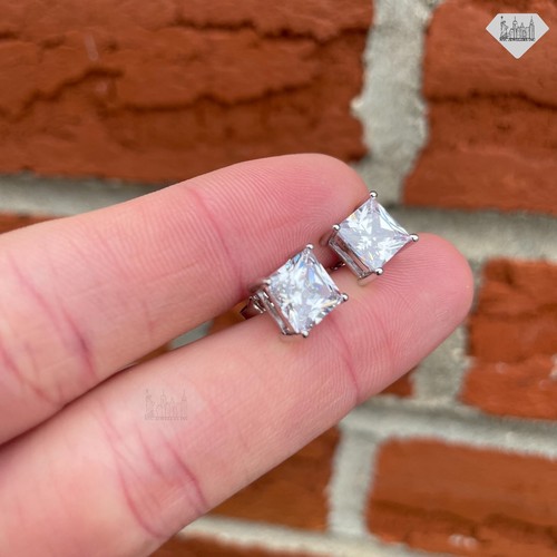 925 sterling silver - silver, stud