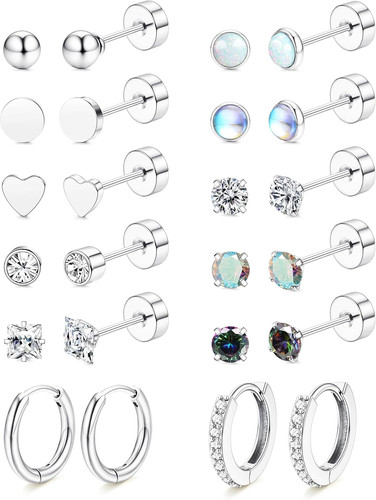 Hypoallergenic flat back stud - hypoallergenic,
