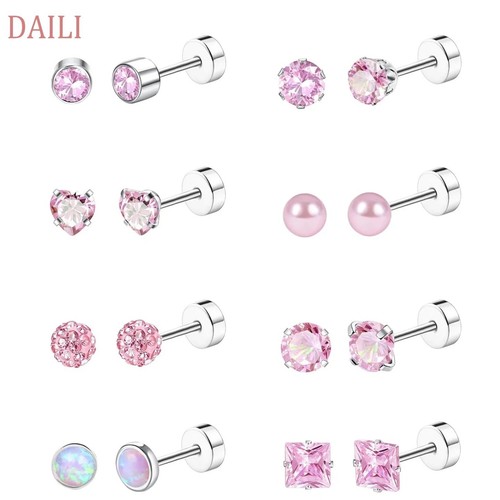 Pcs titanium steel stud - 8,