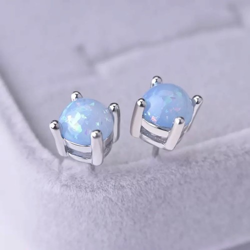 925 sterling silver round blue - sterling,