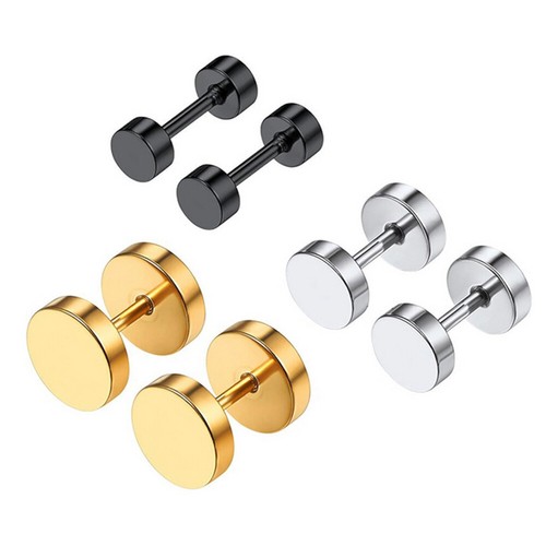 Stainless steel flat back stud - back,