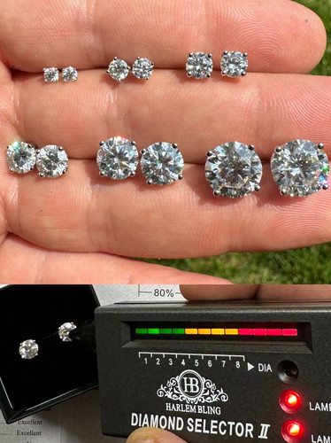 Real moissanite pushback - moissanite,