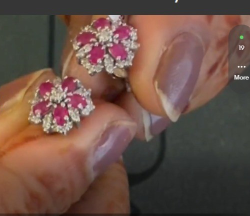 Natural ruby diamond women - natural, &
