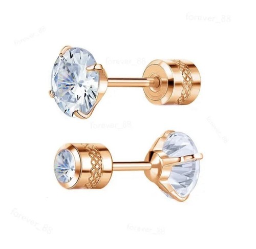 Stainless steel stud - stainless, earrings