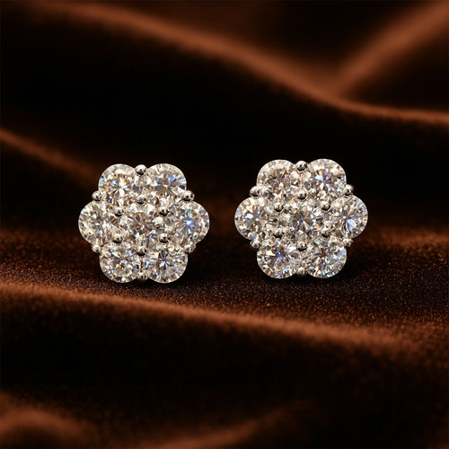 Vvs moissanite flower - vvs,