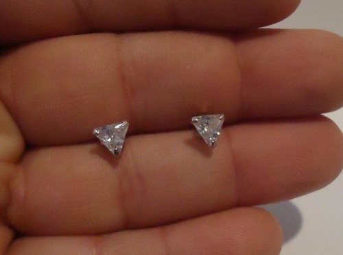 Triangle stud earrings ct - triangle,